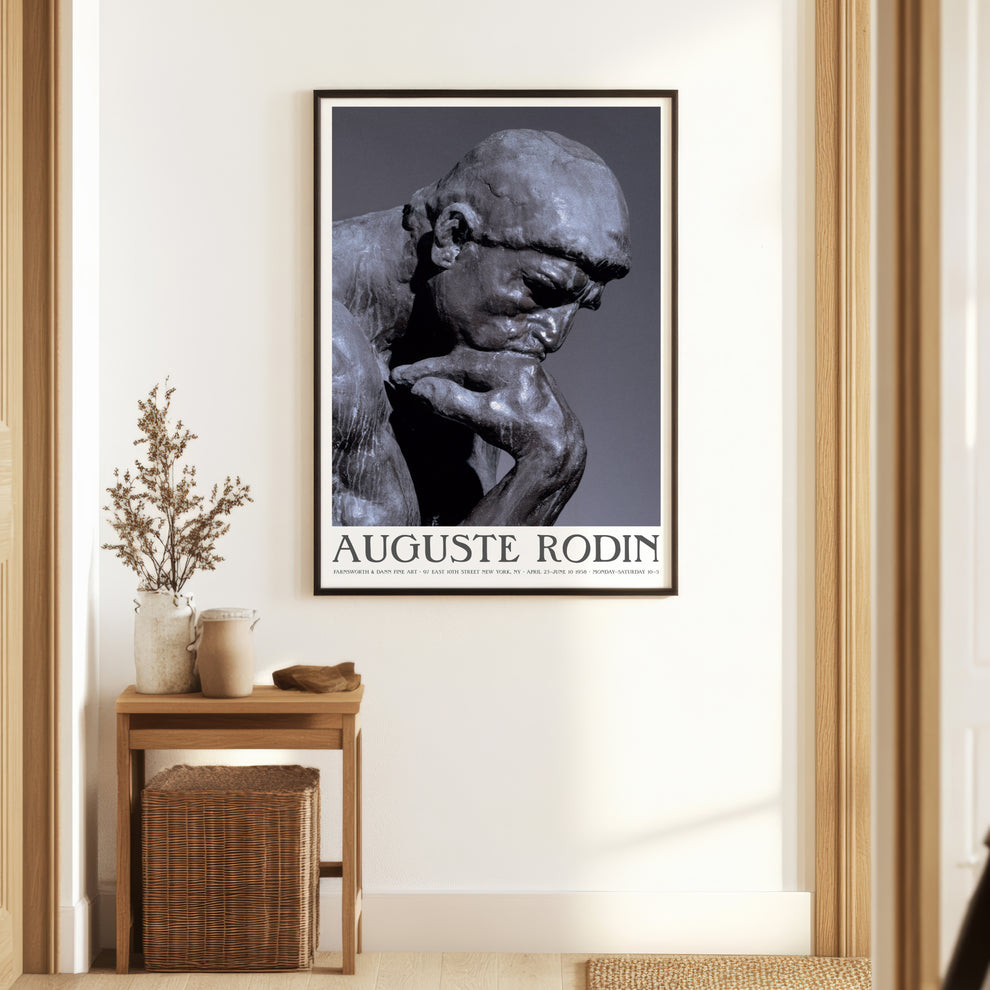 Rodin The Thinker Exhibition Poster | Art Poster Archive – artposterarchive