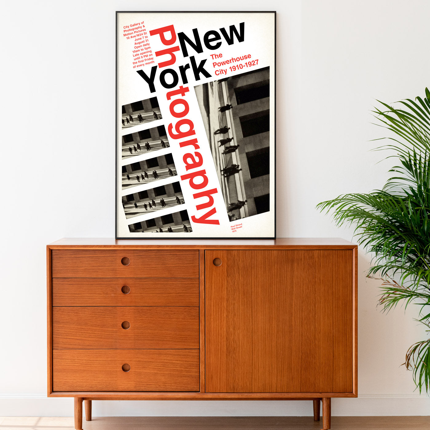 New York Photography Exhibition Poster - Swiss Style Typography