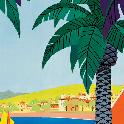 'Sainte-Maxime Côte d'Azur' Art Deco Travel Poster by Roger Broders