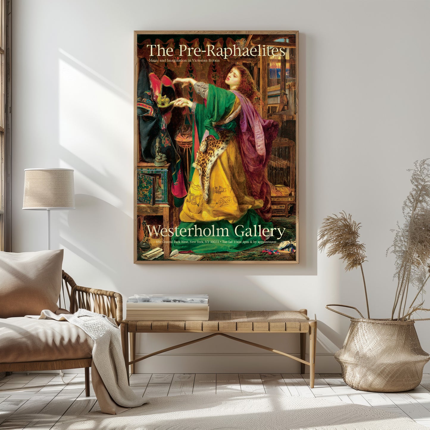 Pre-Raphaelite Exhibition Poster, Morgan Le Fay by Frederick Sandys