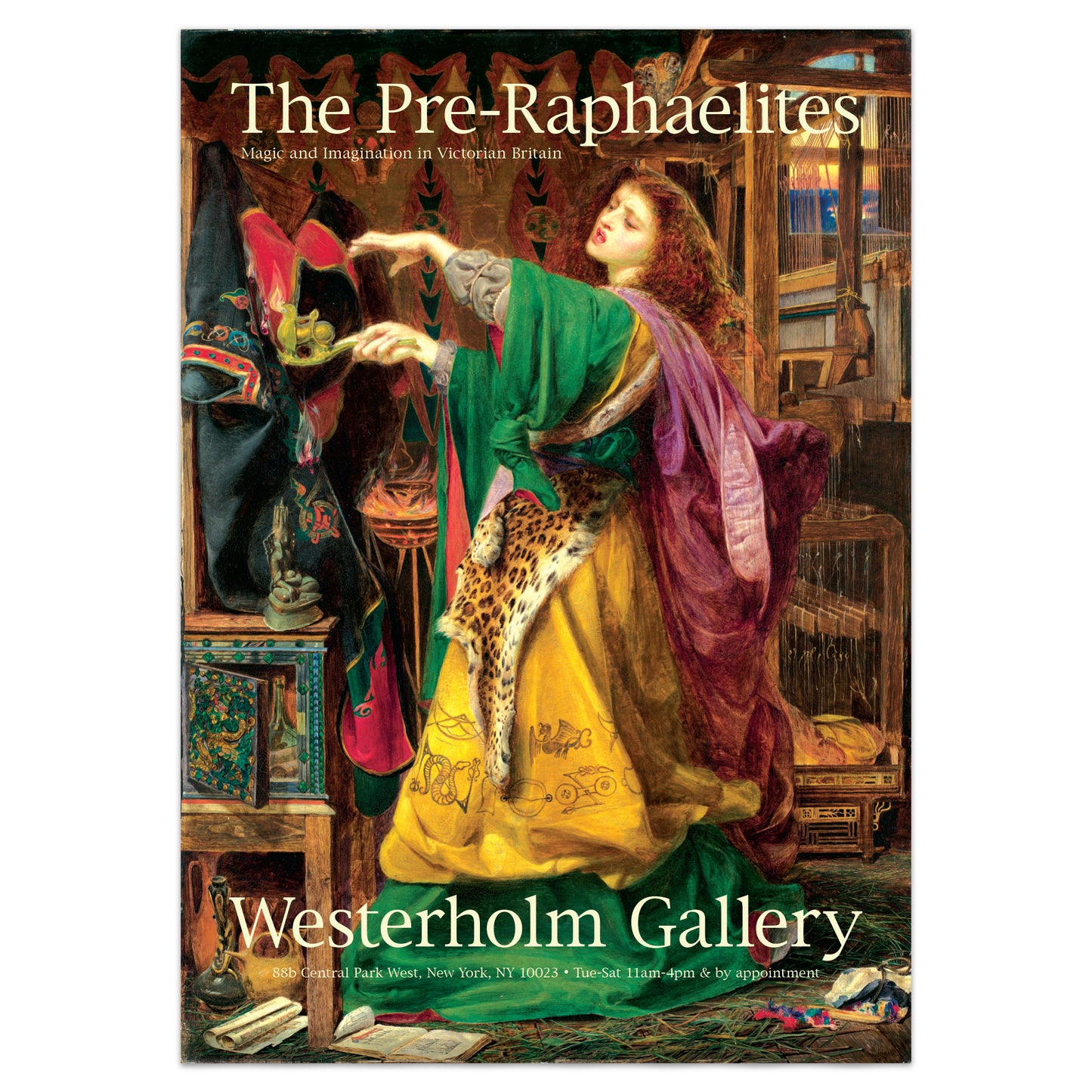 Pre-Raphaelite Exhibition Poster, Morgan Le Fay by Frederick Sandys