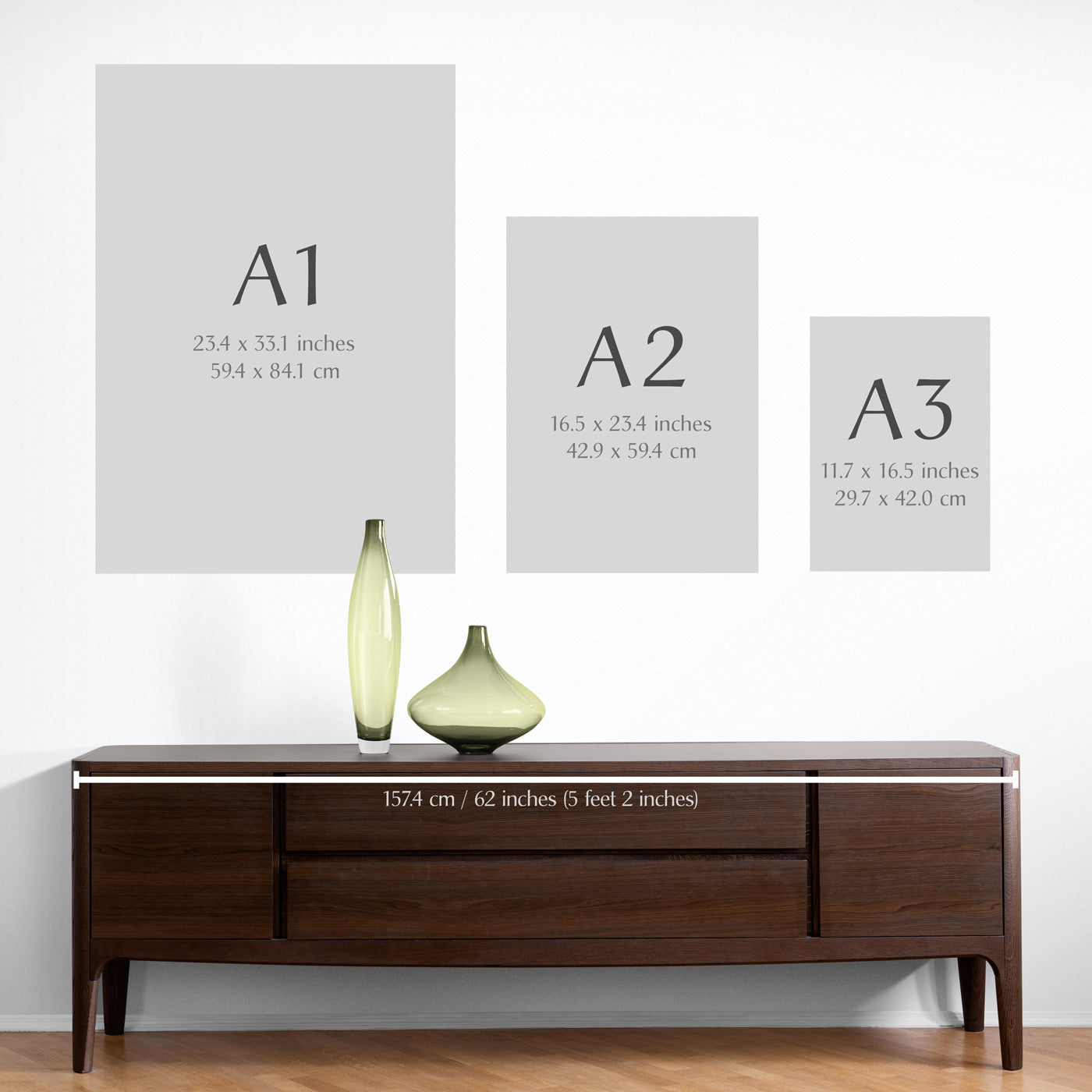 Poster Size Guide A1 A2 A3