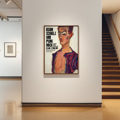 Egon Schiele Punk Rock Poster