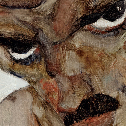 Egon Schiele Self-Portrait Exhibition Poster