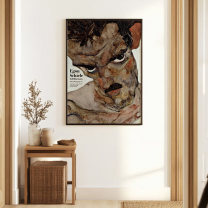 Egon Schiele Self-Portrait Exhibition Poster