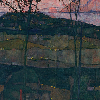 Egon Schiele Exhibition Poster - Setting Sun, 1913