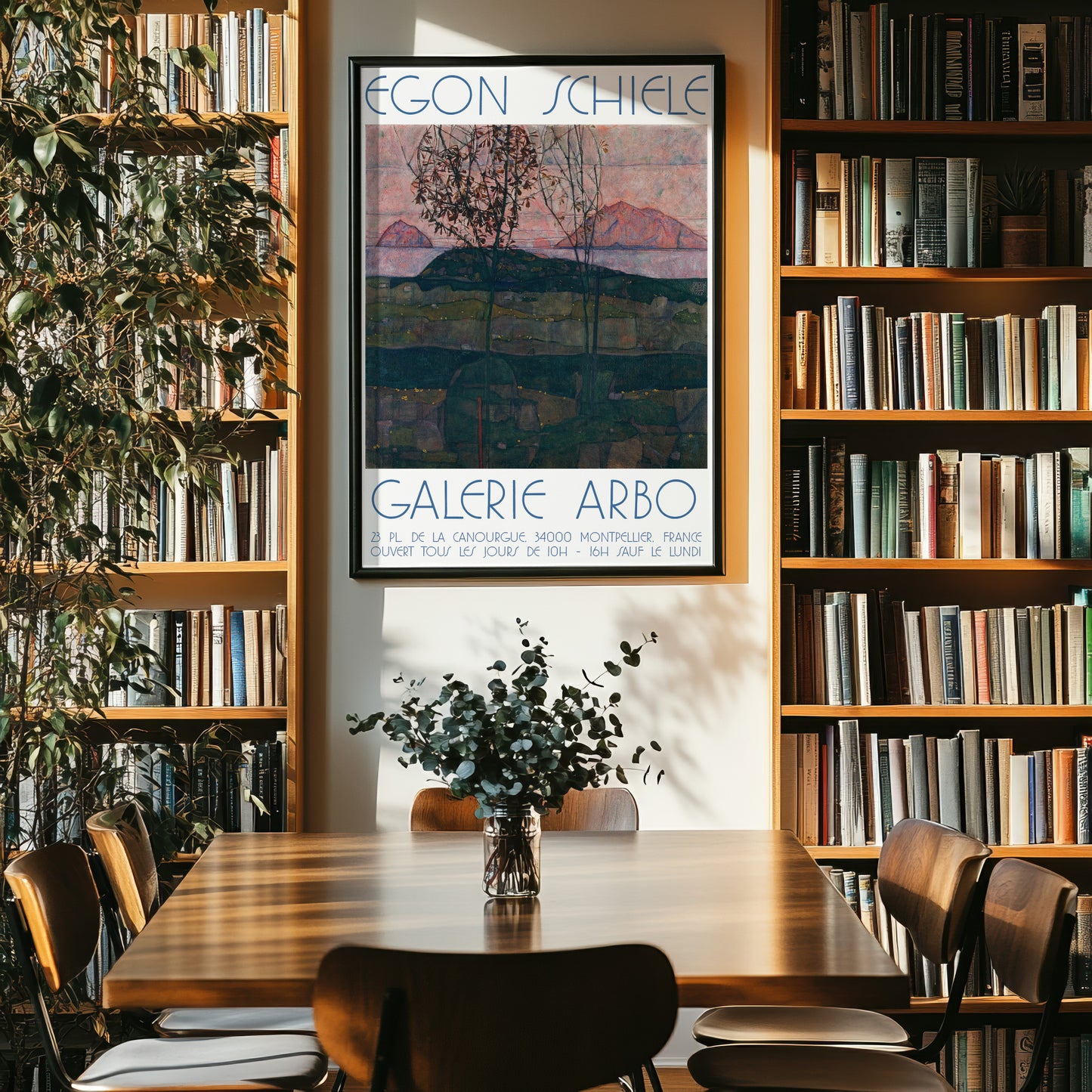 Egon Schiele Exhibition Poster - Setting Sun, 1913