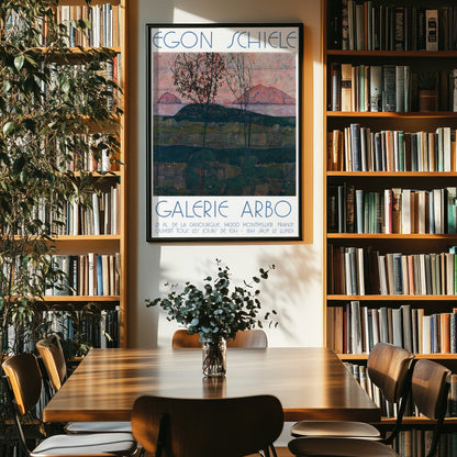 Egon Schiele Exhibition Poster - Setting Sun, 1913