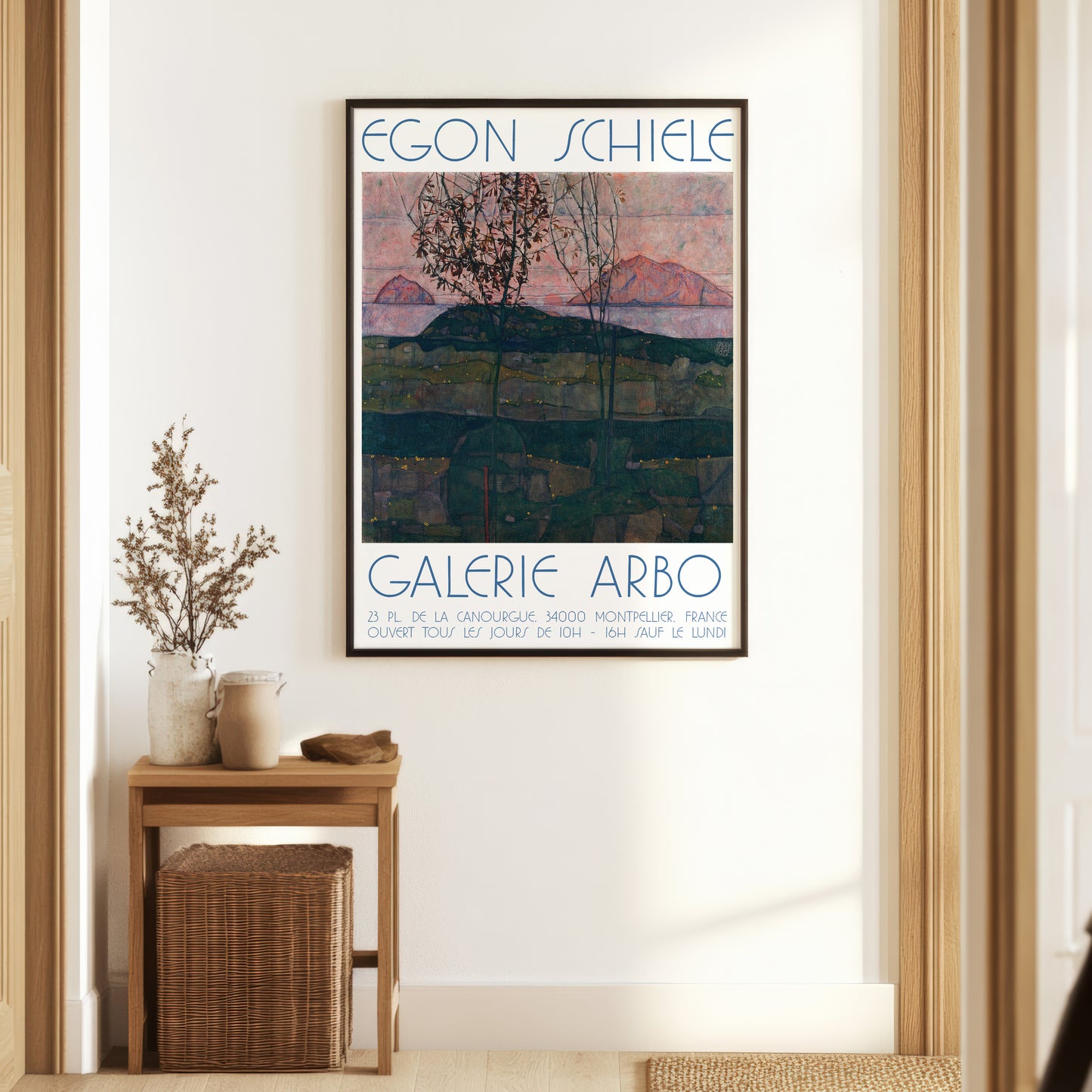 Egon Schiele Exhibition Poster - Setting Sun, 1913