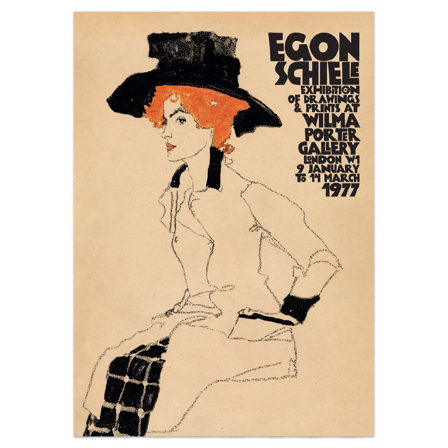 Egon Schiele Exhibition Poster