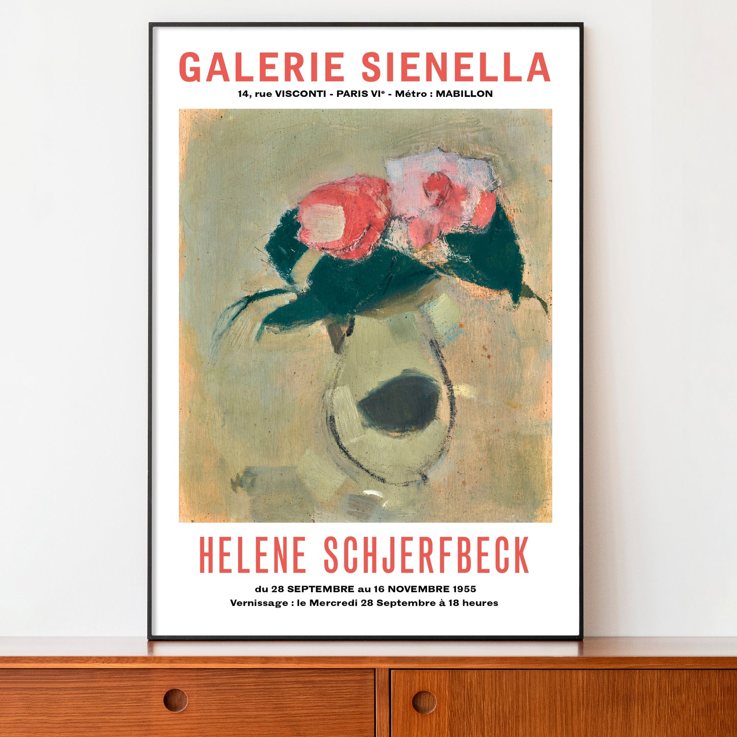 Helene Schjerfbeck Exhibition Poster - Camellias, 1934