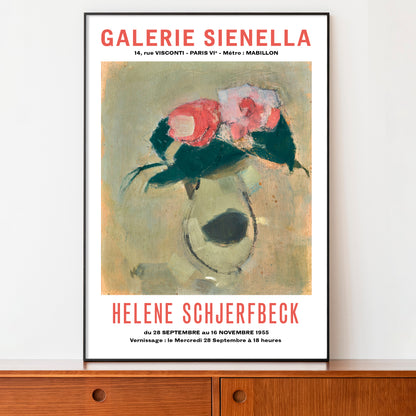 Helene Schjerfbeck Exhibition Poster - Camellias, 1934