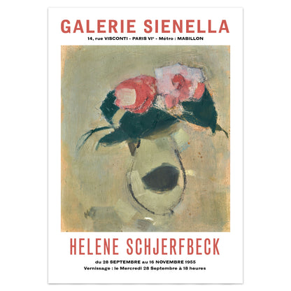 Helene Schjerfbeck Exhibition Poster - Camellias, 1934
