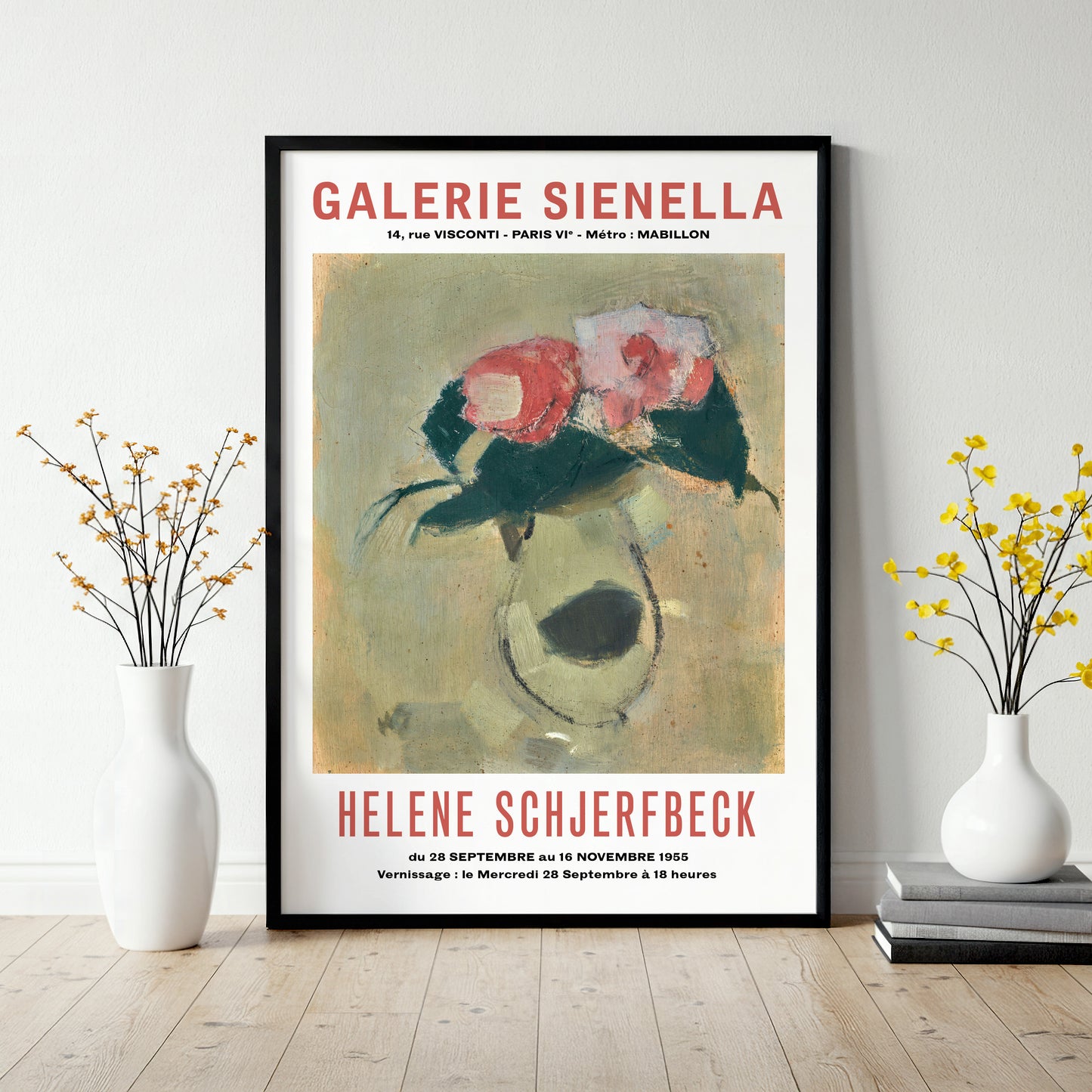 Helene Schjerfbeck Exhibition Poster - Camellias, 1934