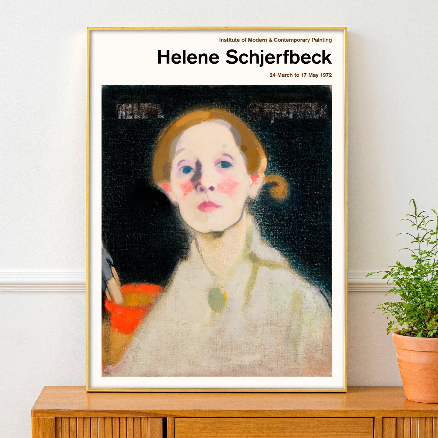 Helene Schjerfbeck Self Portrait Exhibition Poster