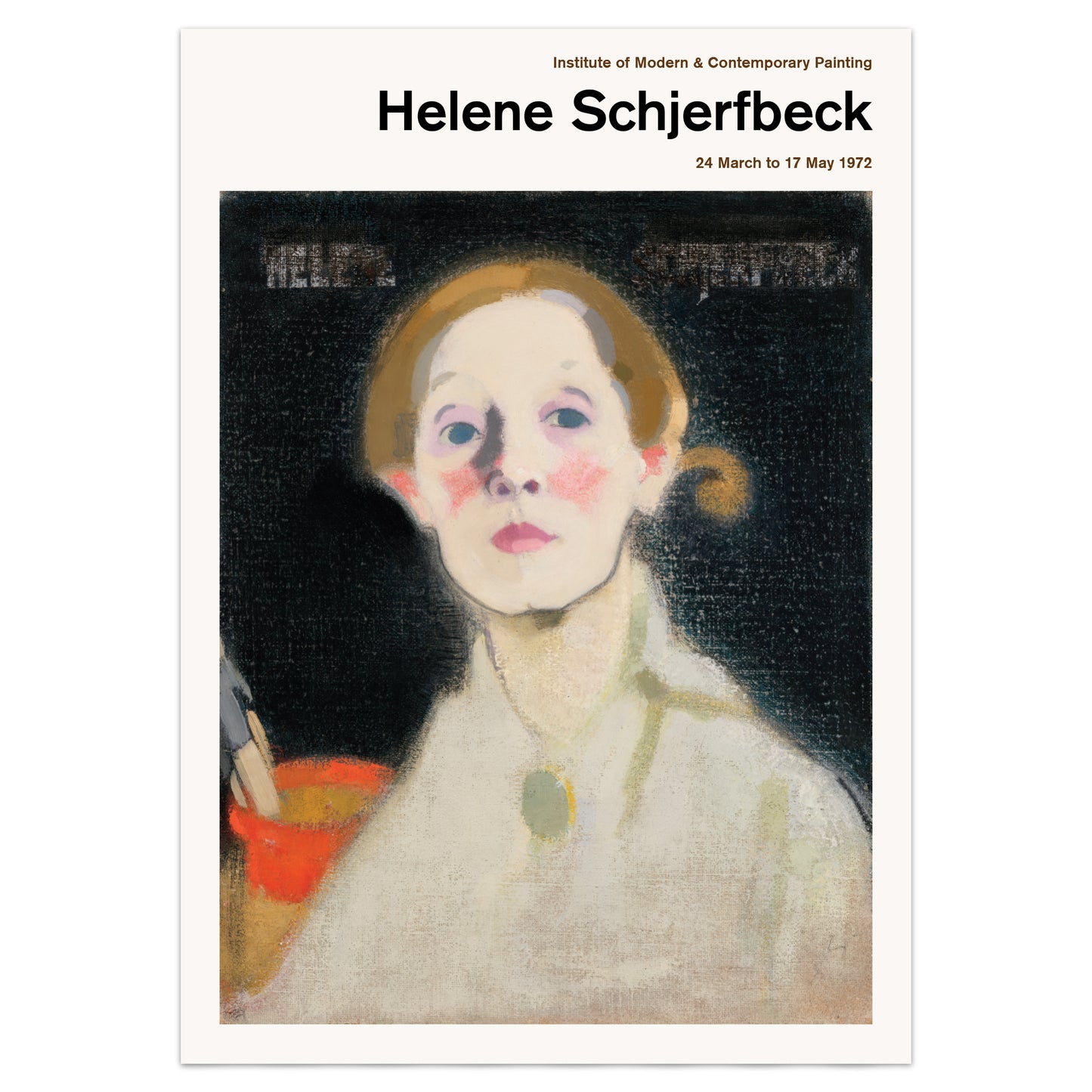 Helene Schjerfbeck Self Portrait Exhibition Poster