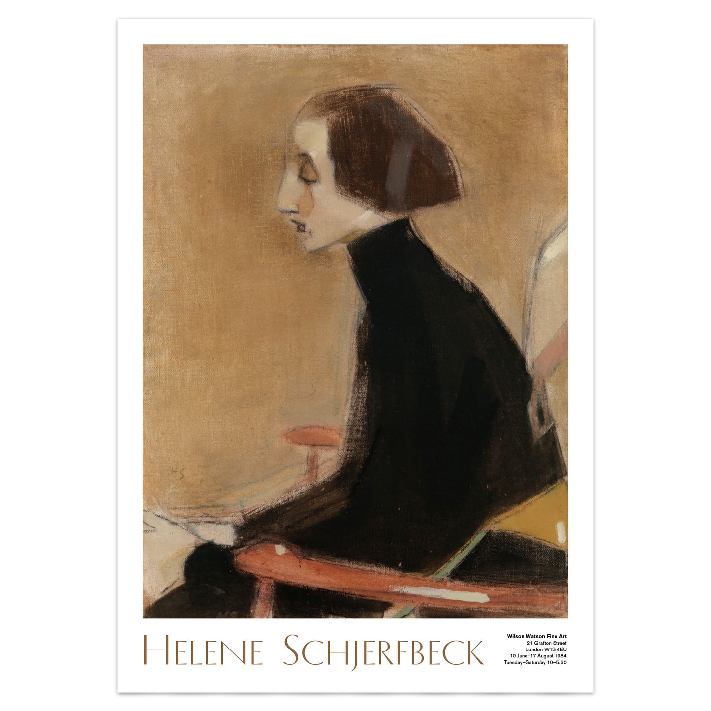 Helene Schjerfbeck 'The Seamstress' (1905) Exhibition Poster