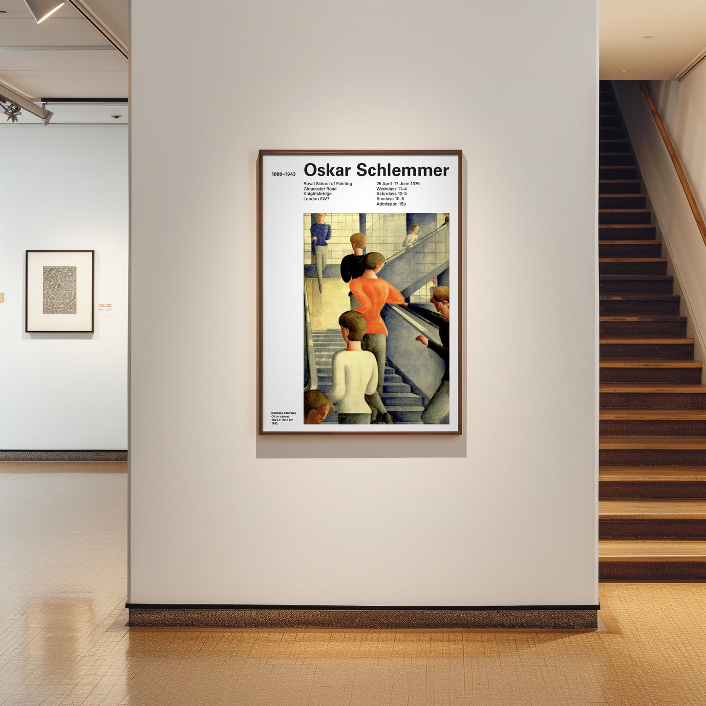 Oskar Schlemmer Bauhaus Stairway Poster