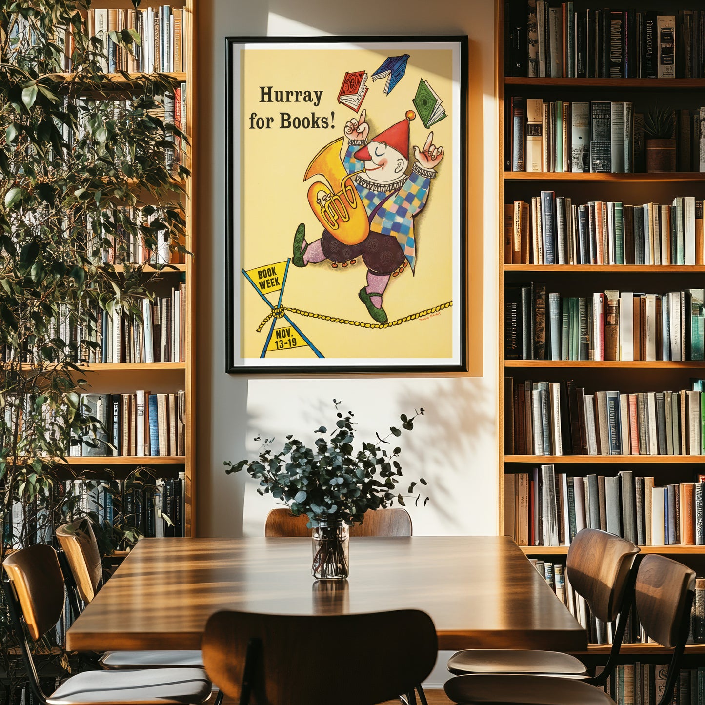 Hurray For Books Poster by Maurice Sendak