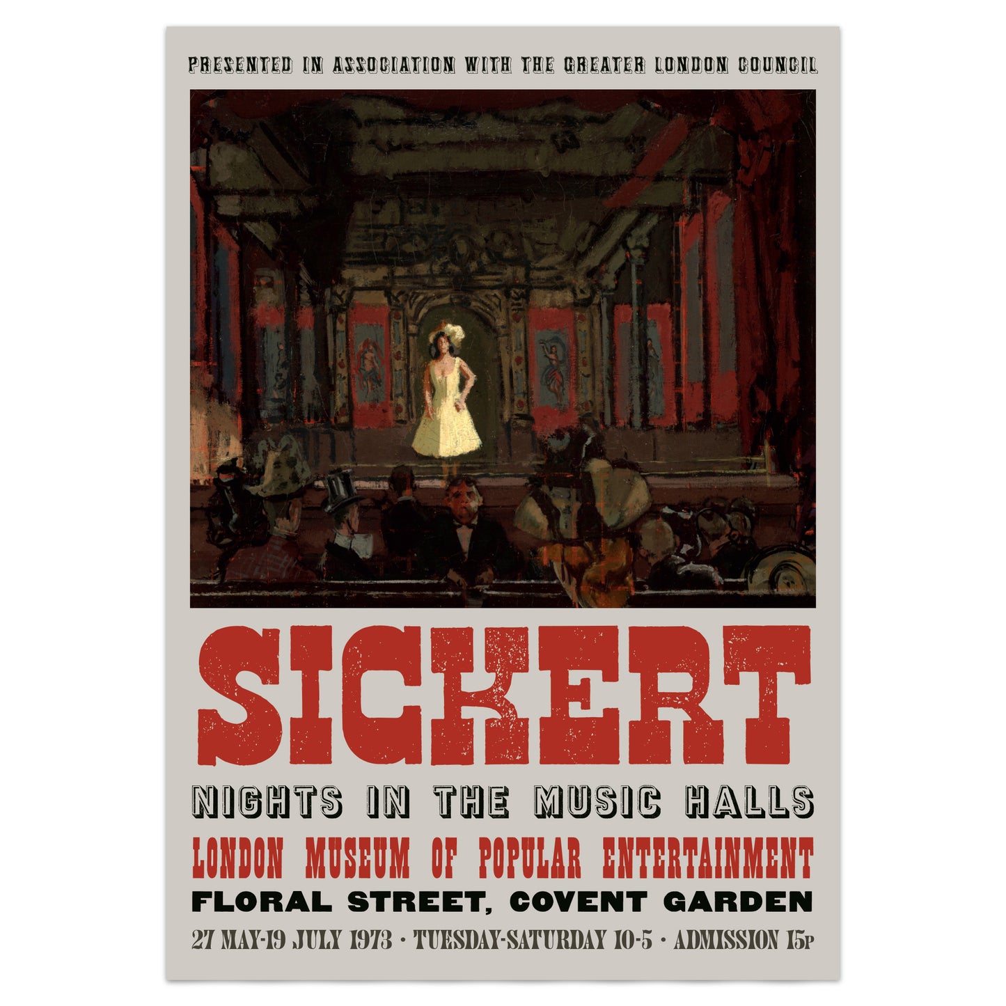 Walter Richard Sickert Poster - Gatti’s Hungerford Palace of Varieties, Second Turn of Katie Lawrence