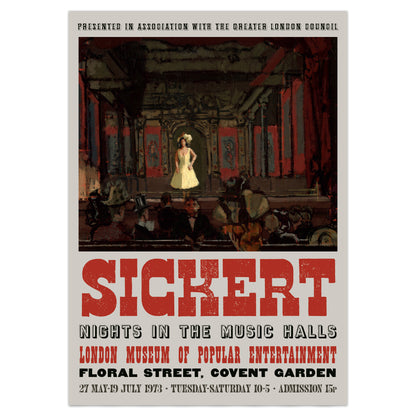 Walter Richard Sickert Poster - Gatti’s Hungerford Palace of Varieties, Second Turn of Katie Lawrence