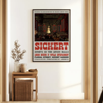 Walter Richard Sickert Poster - Gatti’s Hungerford Palace of Varieties, Second Turn of Katie Lawrence