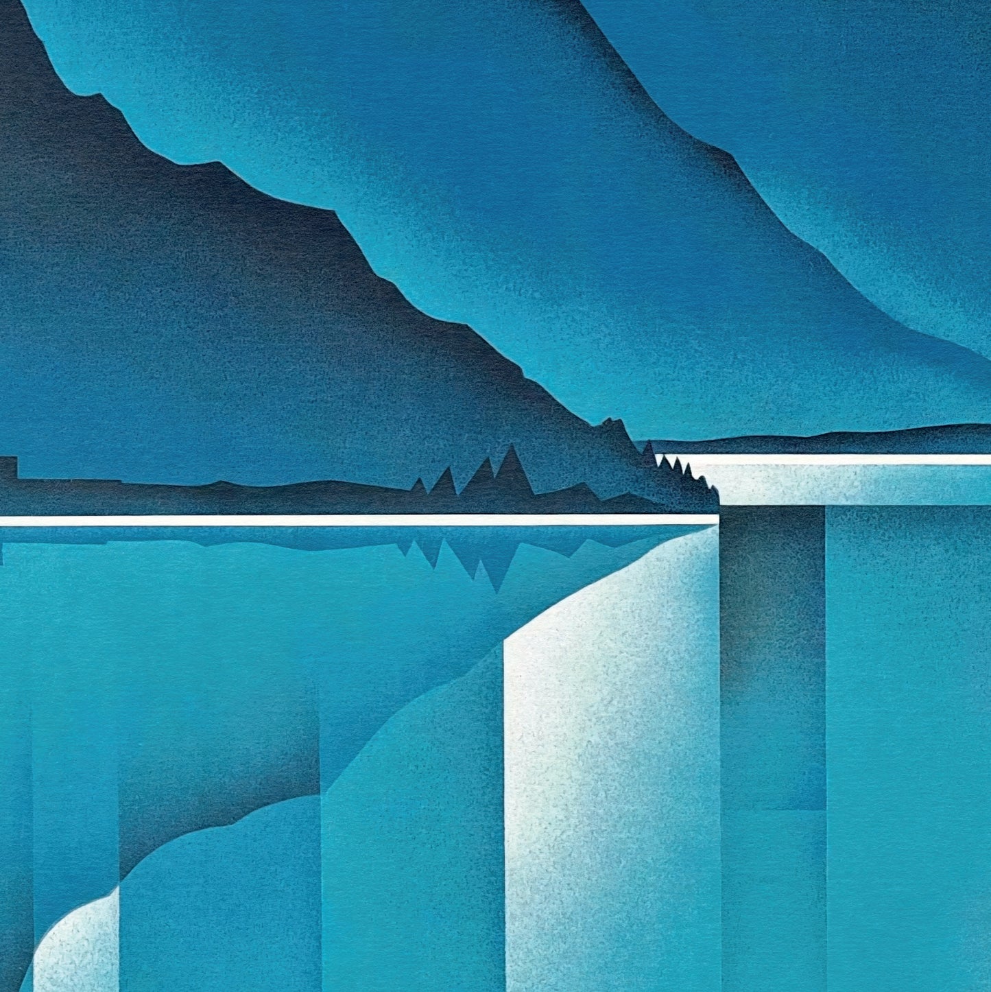 Vintage Lake Silvaplana Travel Poster - 1930s Art Deco Print