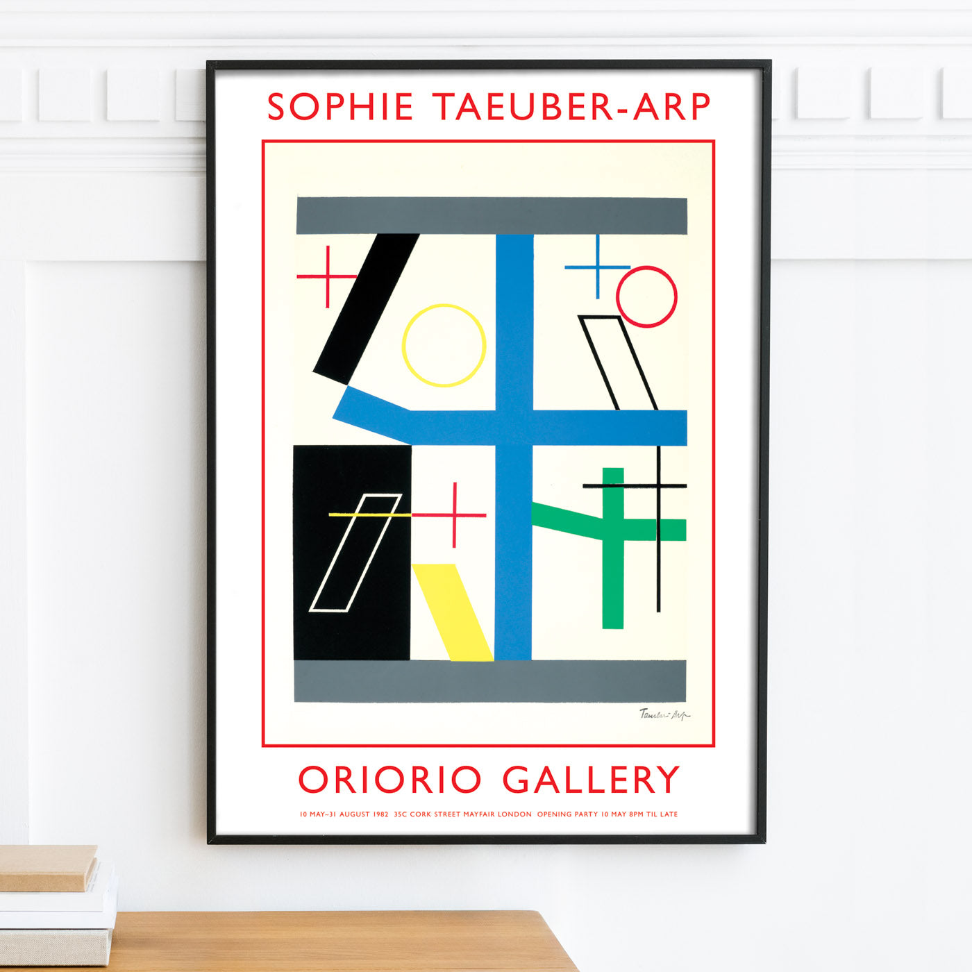 Sophie Taeuber-Arp Exhibition Poster - 'Four Spaces With Broken Cross' 1932