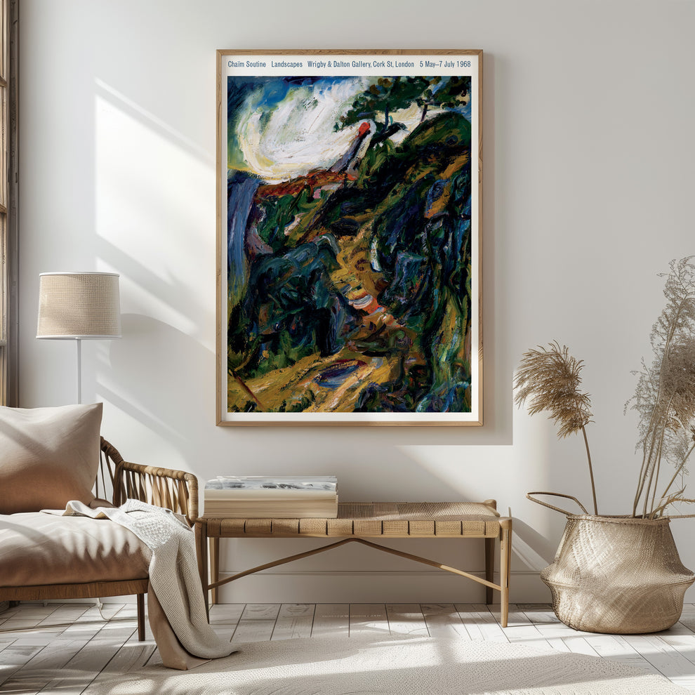 Chaïm Soutine Landscape Painting Exhibition Poster | Art Poster Archive ...
