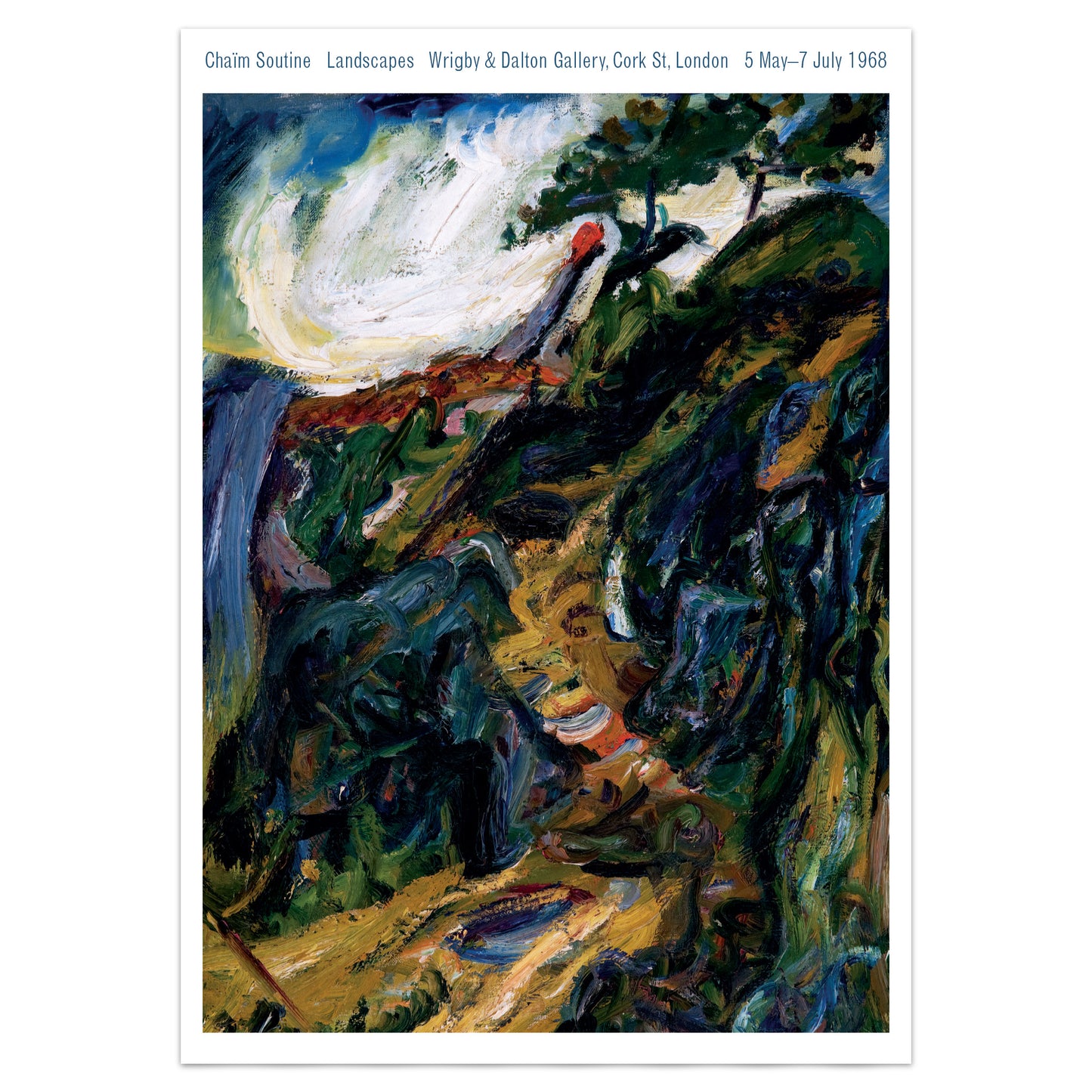 Chaïm Soutine Landscape Paintings Exhibition Poster