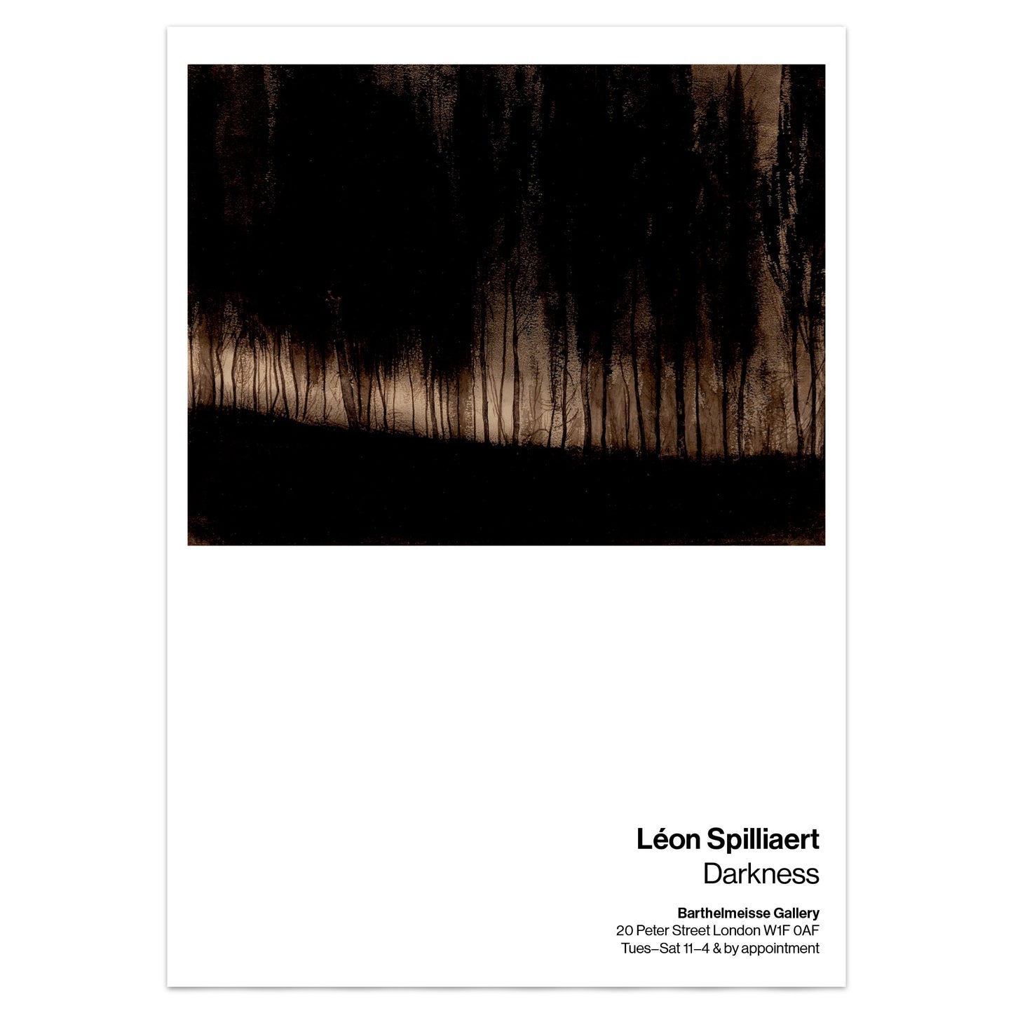 Léon Spilliaert – ‘Moonlight in the Forest’ Symbolist Art Poster (1900–1901)