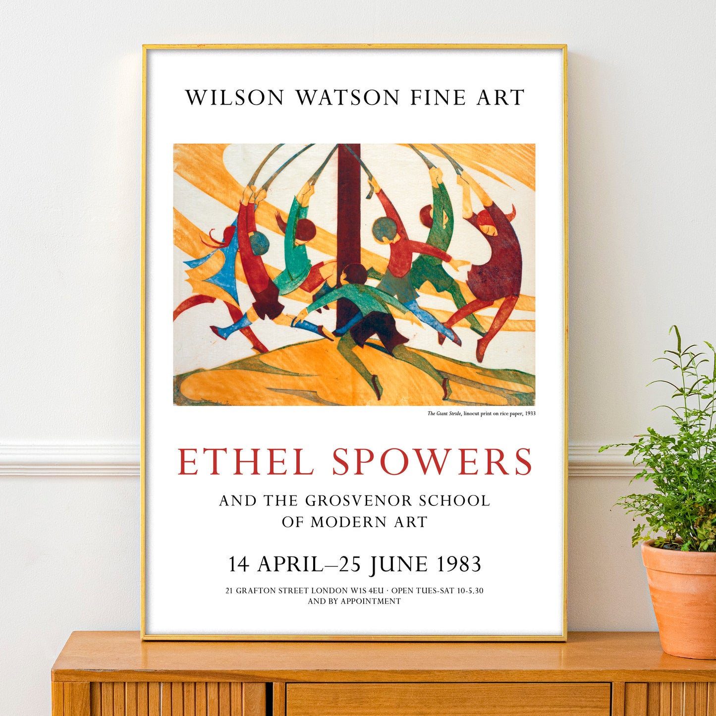 Ethel Spowers 'The Giant Stride' Exhibition Poster