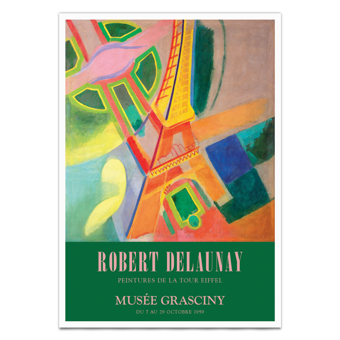 Robert Delaunay Eiffel Tower Exhibition Poster