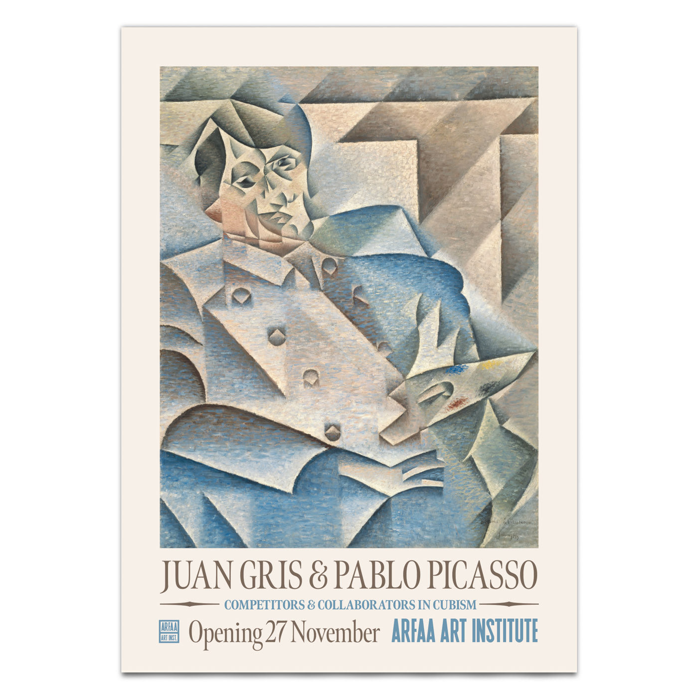 Juan Gris & Pablo Picasso - Cubist Rivalry Exhibition Poster