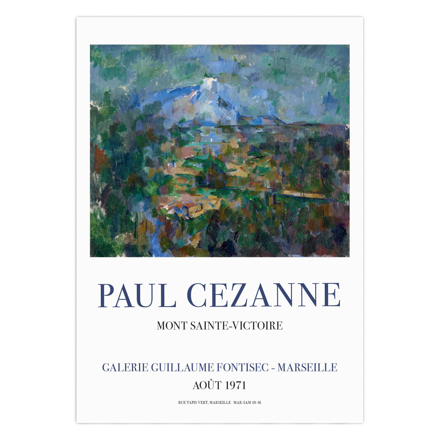 Paul Cezanne Exhibition Poster - Mont Sainte-Victoire