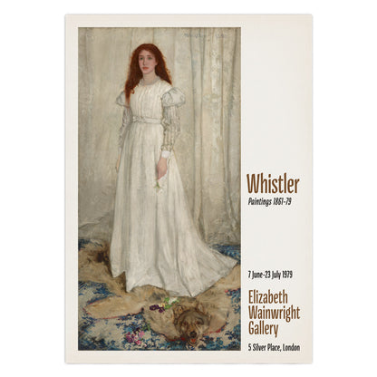 Whistler Exhibition Poster - 'Symphony in White No. 1: The White Girl'