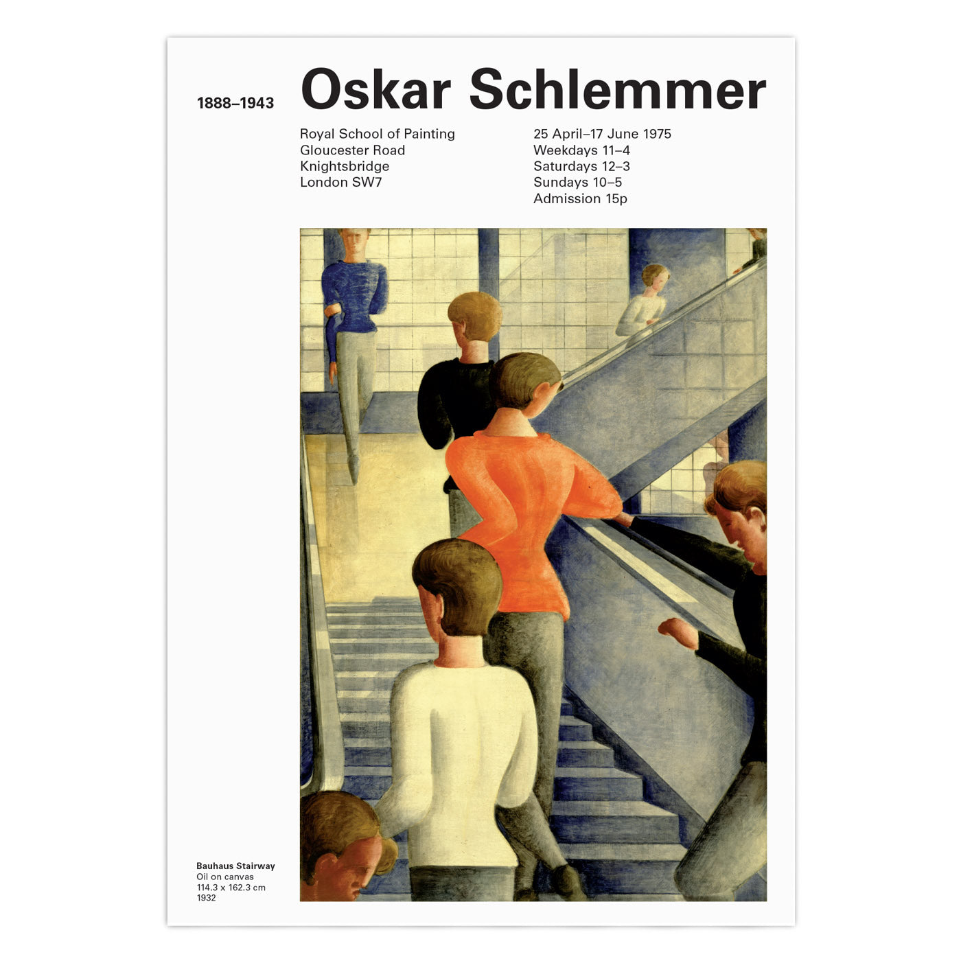 Oskar Schlemmer Bauhaus Steps Poster