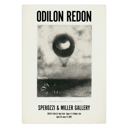 Odilon Redon Exhibition Poster - 'The Eye, Like A Strange Balloon'Odilon Redon Exhibition Poster - 'The Eye, Like A Strange Balloon'