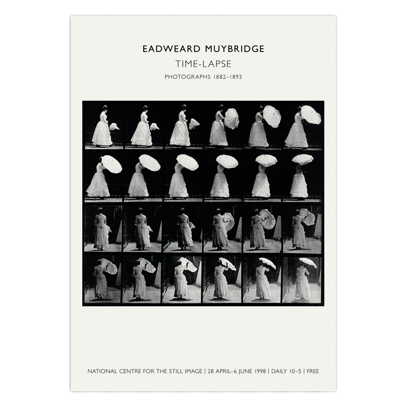 Eadweard Muybridge Time Lapse Exhibition Poster