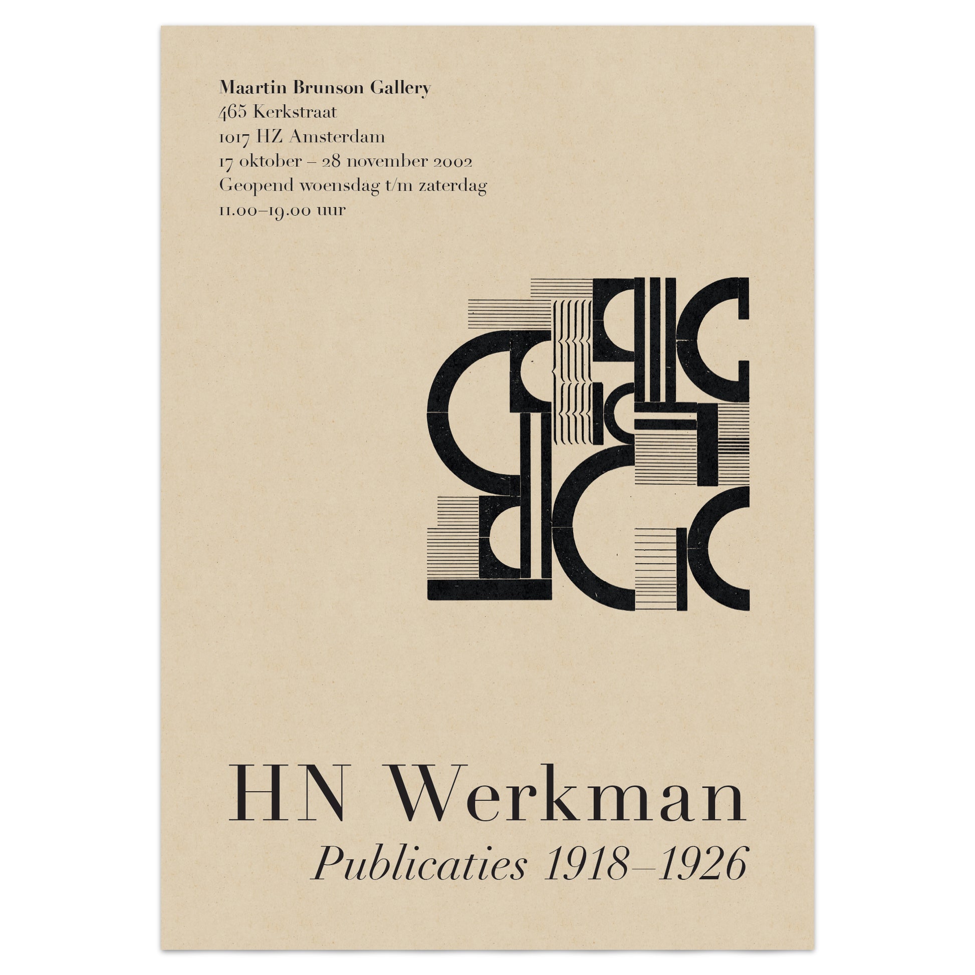 HN Werkman Exhibition Poster