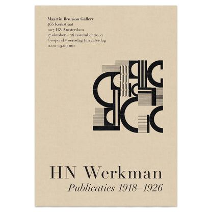HN Werkman Exhibition Poster