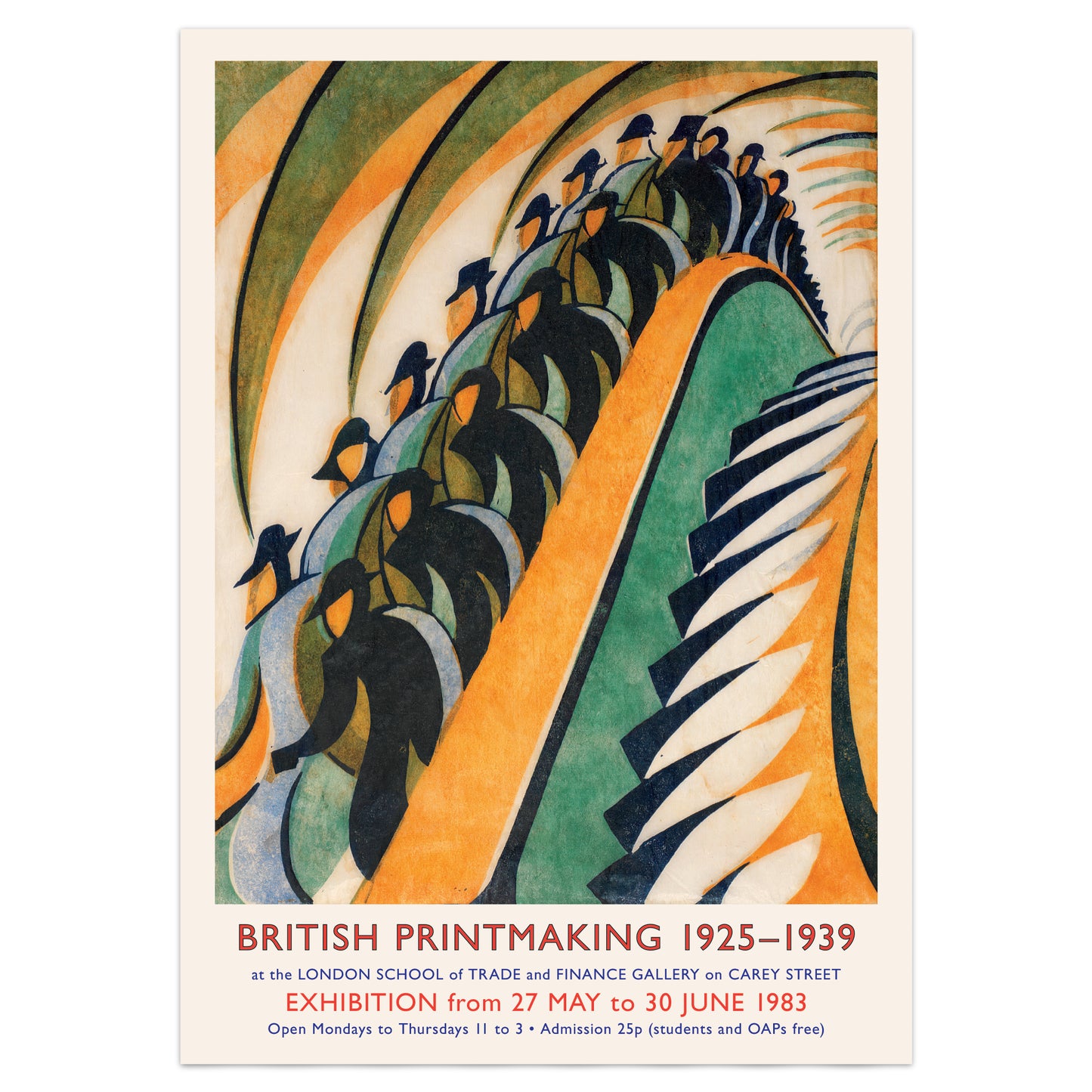Archival giclée print of Cyril Power’s Whence and Whither, 1930s style
