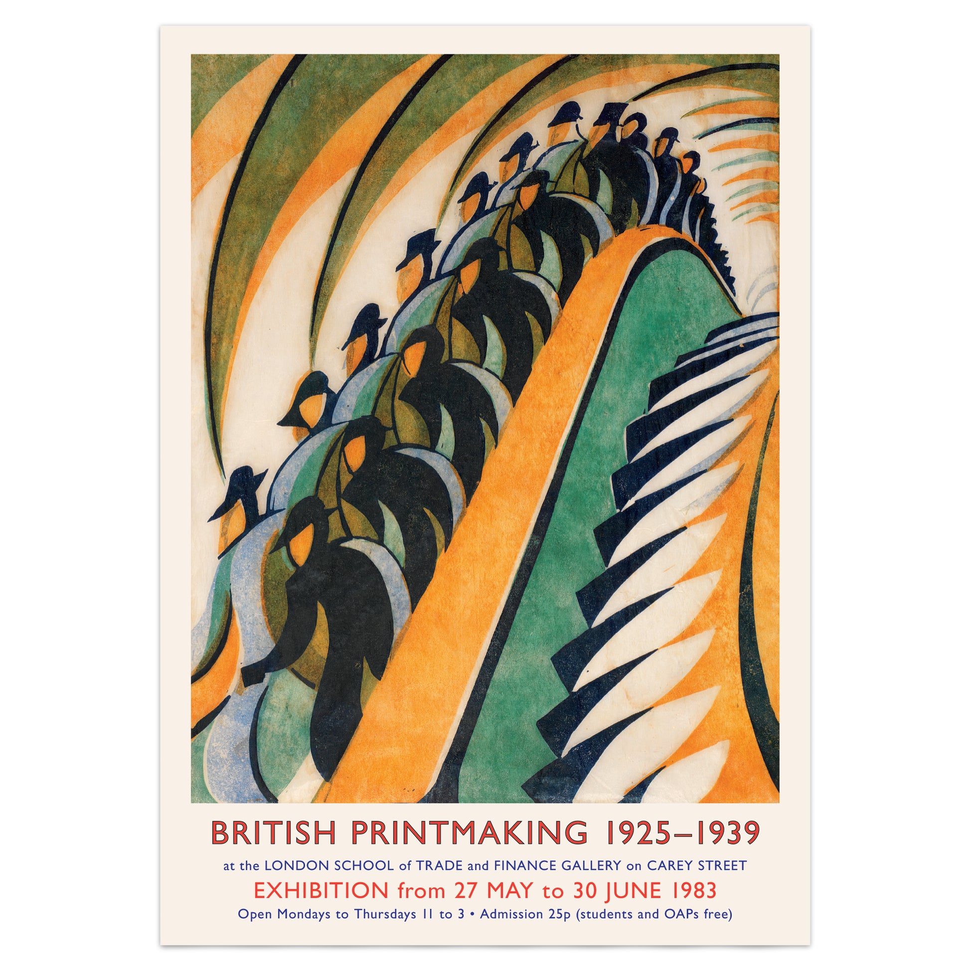 Archival giclée print of Cyril Power’s Whence and Whither, 1930s style