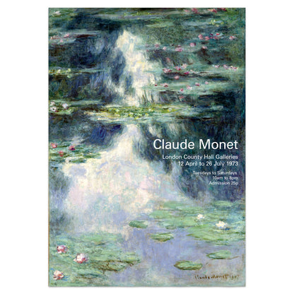 Claude Monet "Pond With Water Lilies" Exhibition Poster