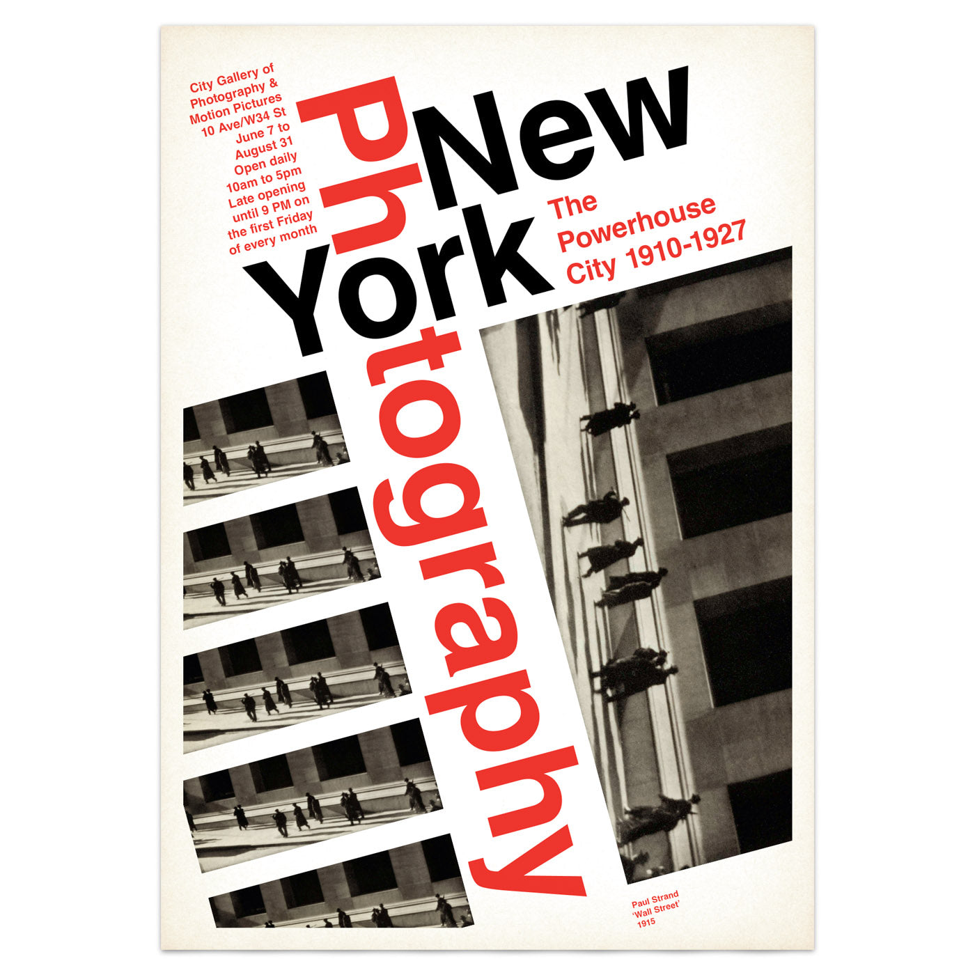 New York Photography Exhibition Poster - Swiss Style Typography