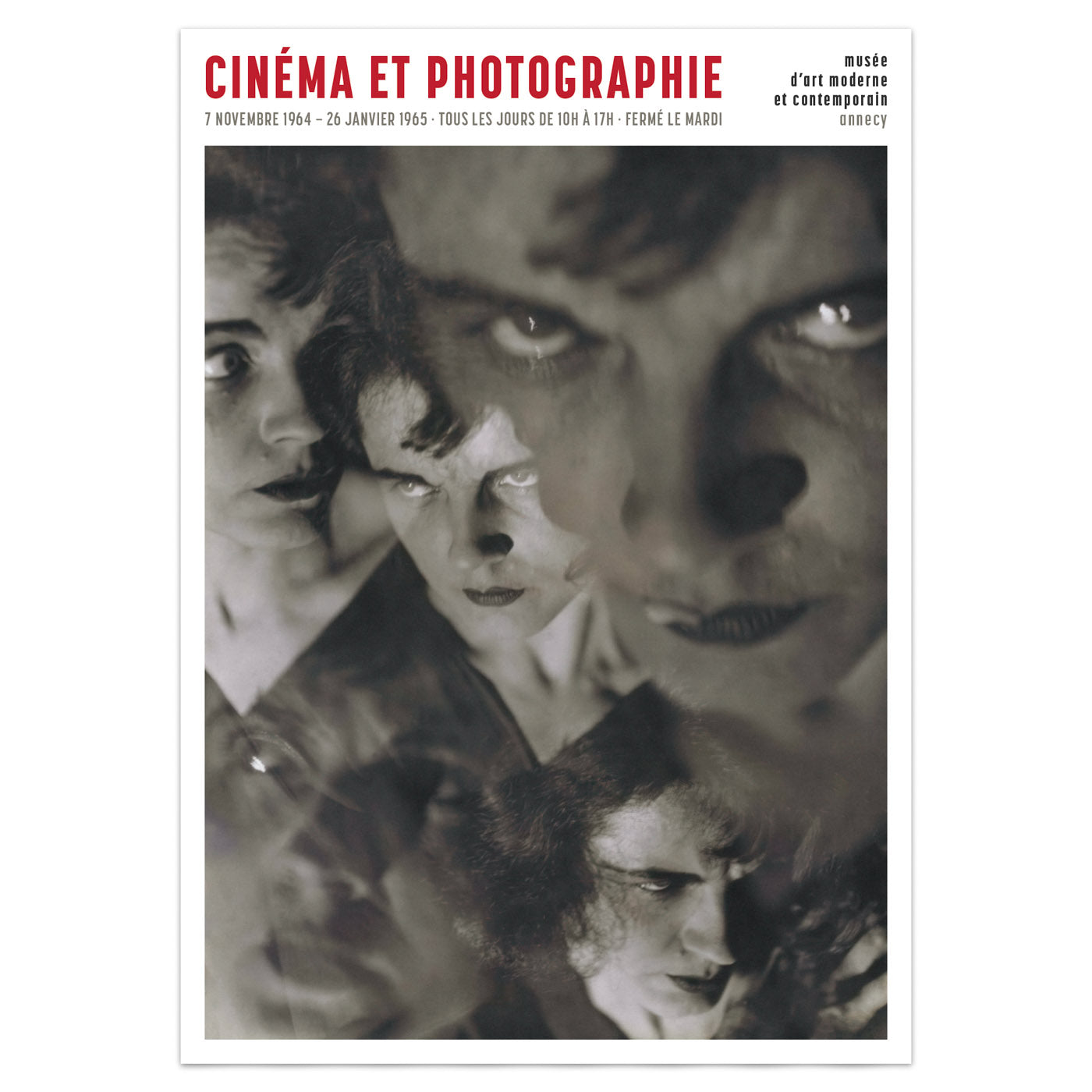 Modern art poster with Francis Brugière’s cinematic and experimental photography from the 1920s