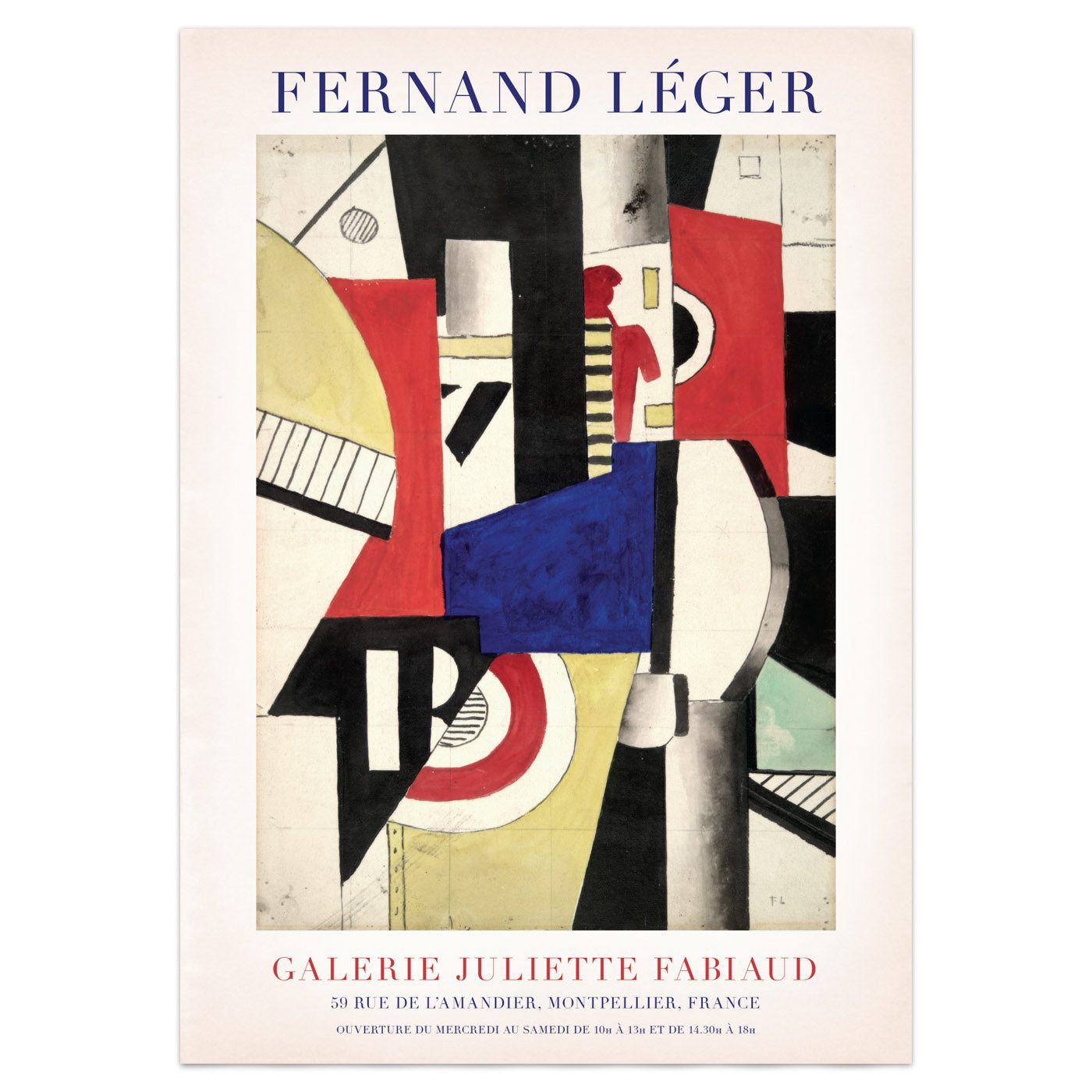 Fernand Léger Wall Art: 'Study For "The City"' Exhibition Poster Print