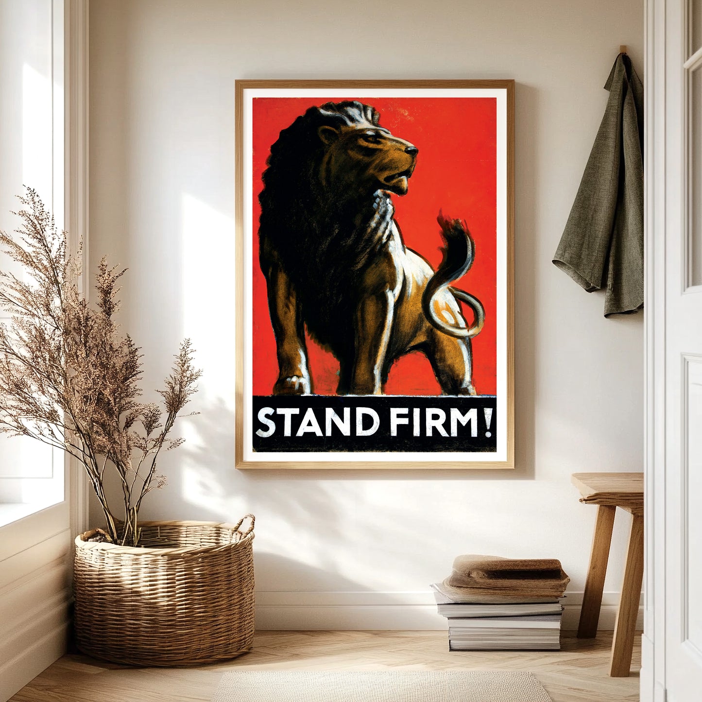 'Stand Firm!' British World War II Poster By Tom Purvis