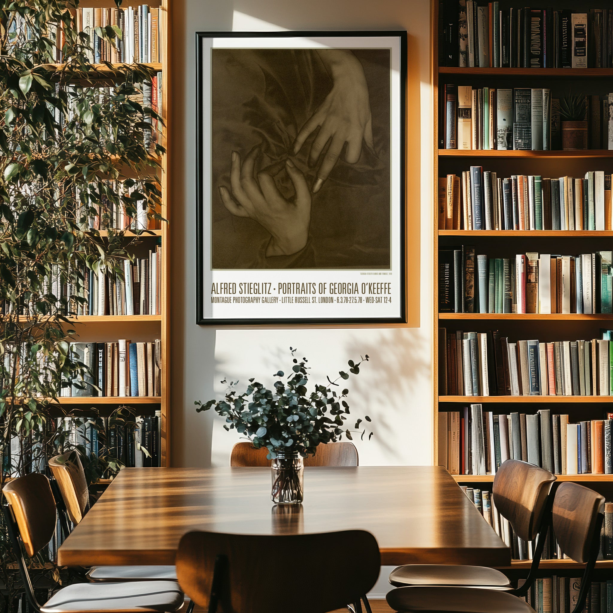 Alfred Stieglitz Exhibition Poster - Georgia O'Keeffe Hands | Art