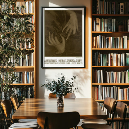 Alfred Stieglitz Exhibition Poster - Georgia O'Keeffe Hands